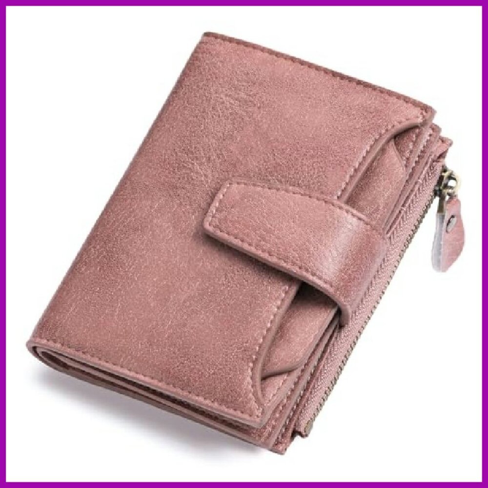 Compact RFID Blocking Leather Bifold Wallet with 14 Card Slots - Picture 2 of 8